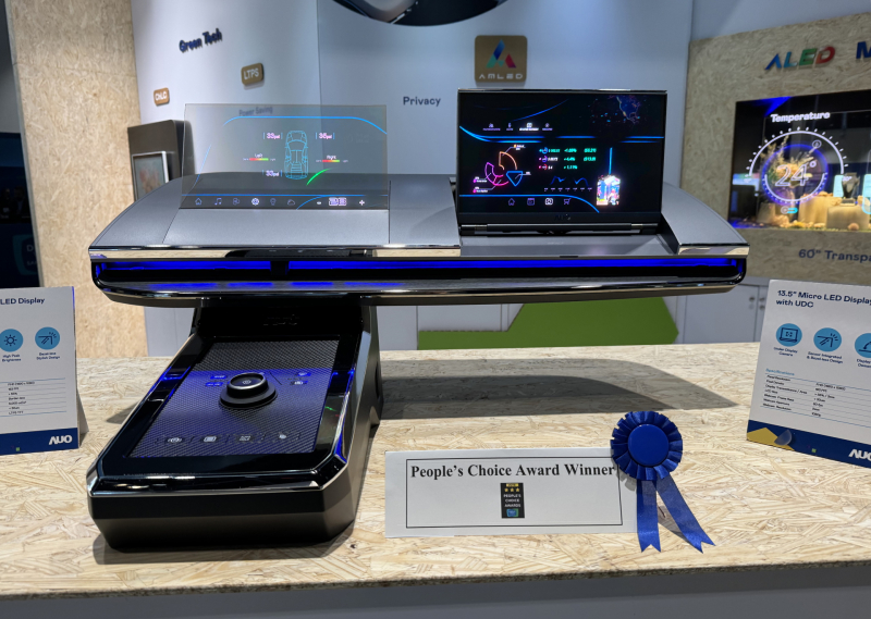 FUN88乐天车用Micro LED Display HMI解决方案获&rdquo;最佳车用显示奖&rdquo;，以用户为中心开发，针对前座驾驶与乘客设计兼具娱乐与安全的高画质屏幕，包含车舱前座的Micro LED透明屏幕及全球首款内建镜头的智慧Micro LED显示器