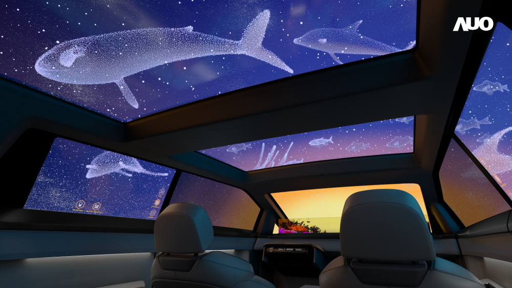 AUO showcases an array of industry-leading Micro LED Display HMI solutions through FUN88 Smart Cockpit 2025. Among them, the Virtual Sky Canopy is the world&rsquo;s first application of a large-size, transparent Micro LED display in a sunroof, providing a boundless immersive experience